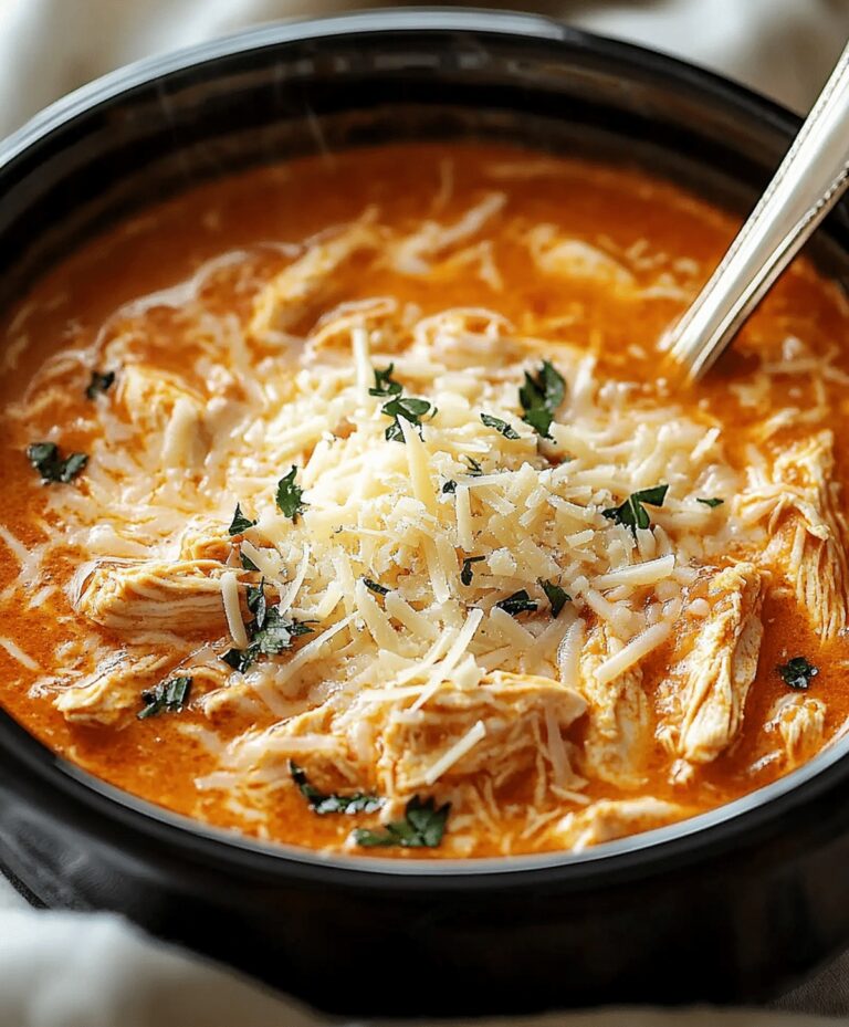 Hearty Crockpot Chicken Parmesan Soup Recipe