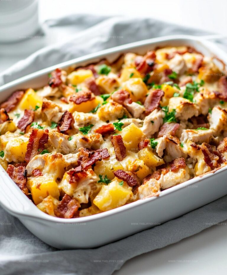 Easy Chicken Bacon Ranch Casserole With Potatoes Recipe
