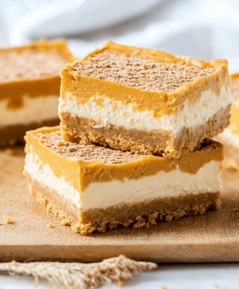Creamy Pumpkin Cheesecake Bars Recipe