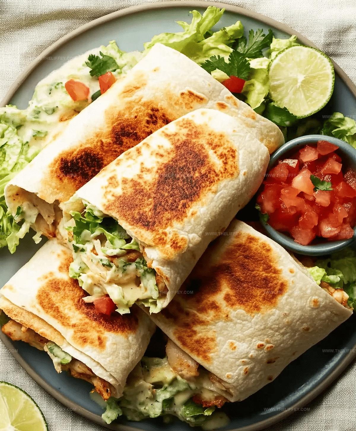 Easy Chipotle Ranch Grilled Chicken Burrito Recipe