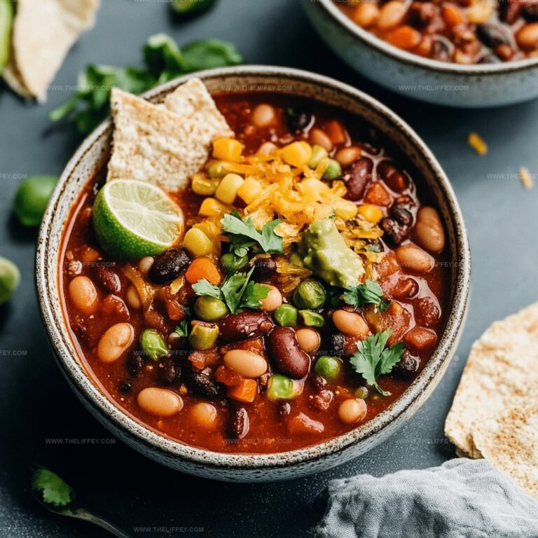 Hearty Three Bean Chili Recipe