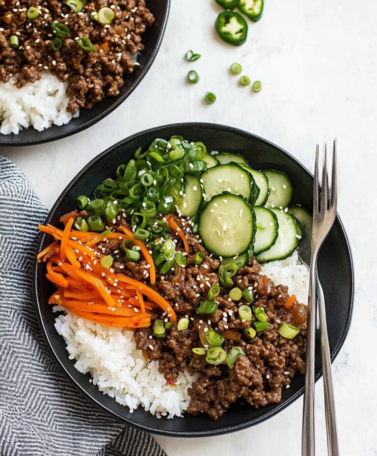 Delicious Korean Ground Beef Bowl Recipe