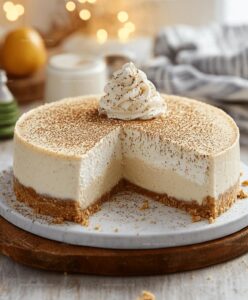 Creamy Eggnog Cheesecake Recipe