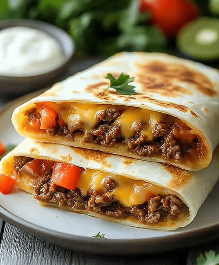 Crispy Beef And Cheese Chimichangas Recipe