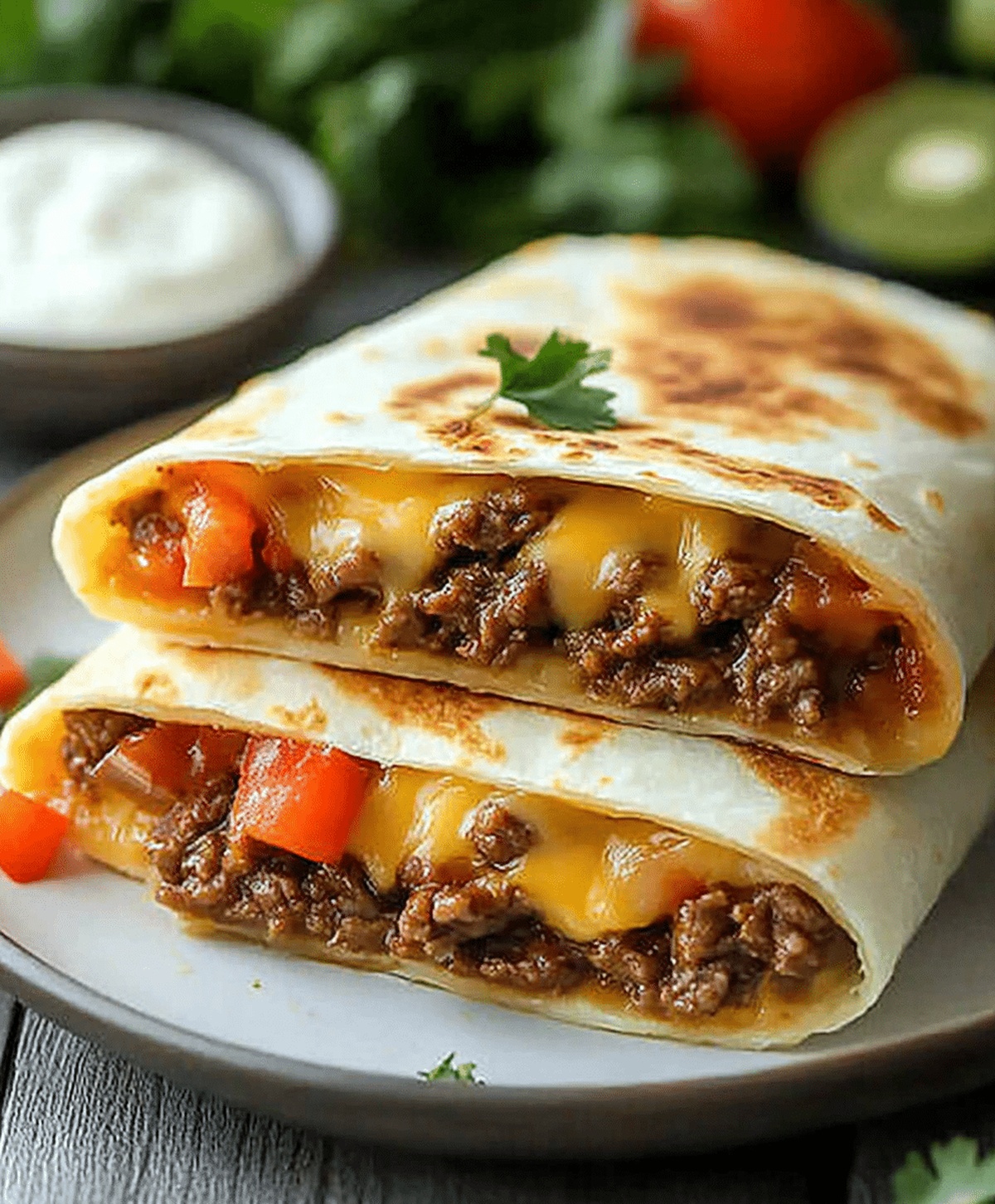 Crispy Beef And Cheese Chimichangas Recipe
