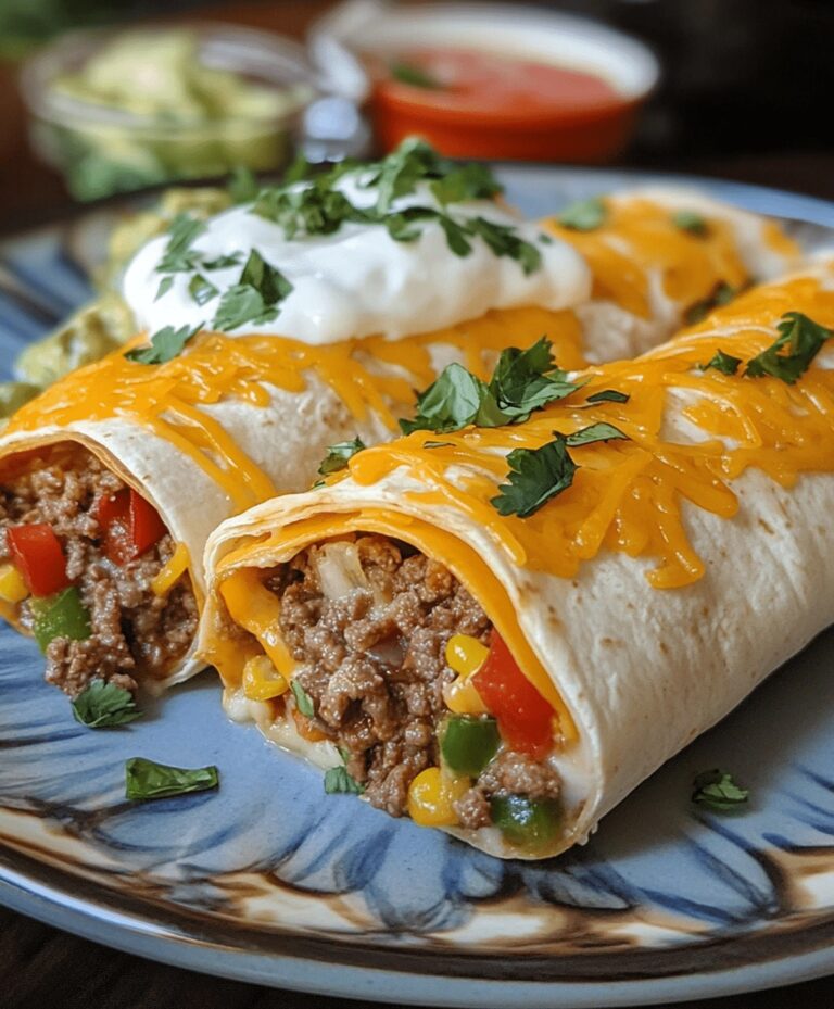 Cheesy Beefy Burrito Delight Recipe