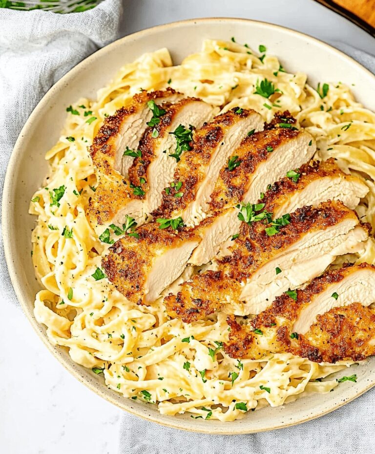 Crispy Chicken With Creamy Pasta Recipe