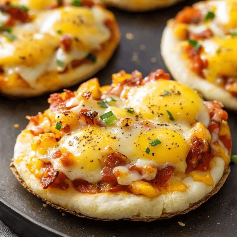 English Muffin Breakfast Pizza Recipe