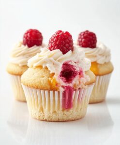 Peach Raspberry Heaven Cupcakes Recipe