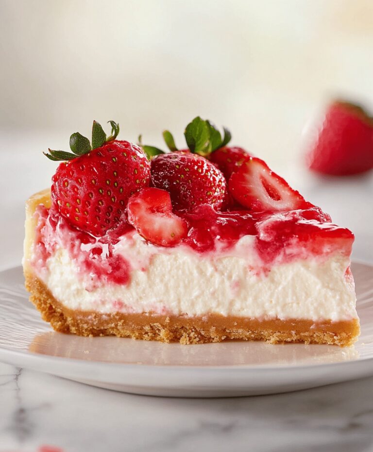 Creamy Strawberry Cheesecake Recipe