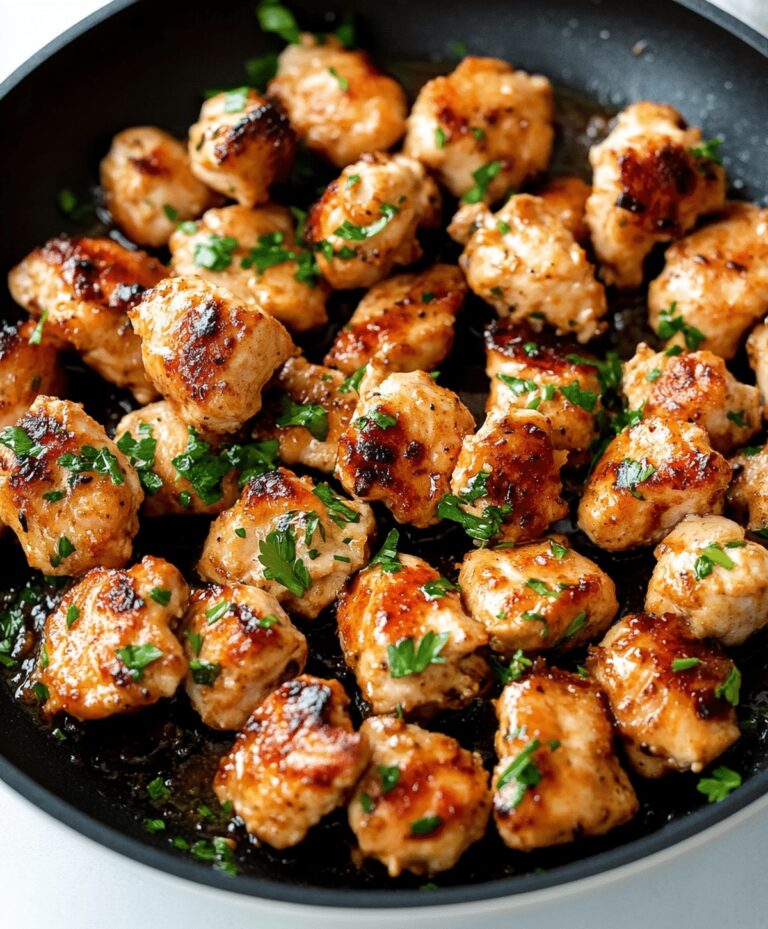 Garlic Butter Chicken Bites Recipe