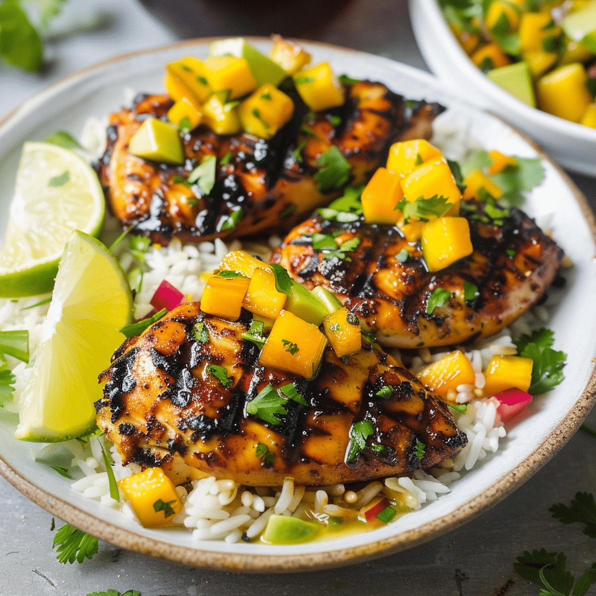 Grilled Mango Chicken Recipe