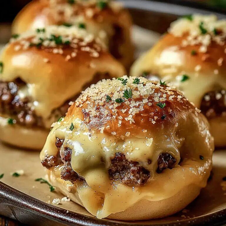 Garlic Parmesan Cheeseburger Bombs Recipe