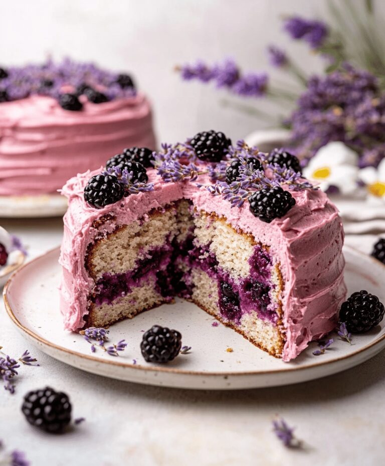Delightful Blackberry Lavender Cake Recipe