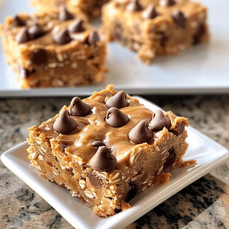 Oatmeal Peanut Butter Chocolate Chip Bars Recipe