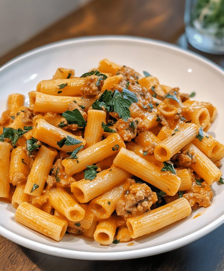 Spicy Sausage Rigatoni Recipe