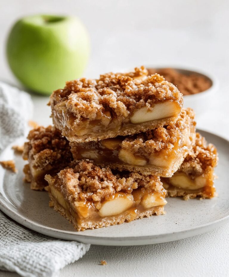 Gooey Salted Caramel Apple Pie Bars Recipe