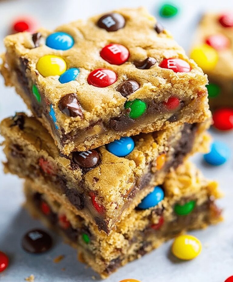 Ultimate M&M Cookie Bars Recipe