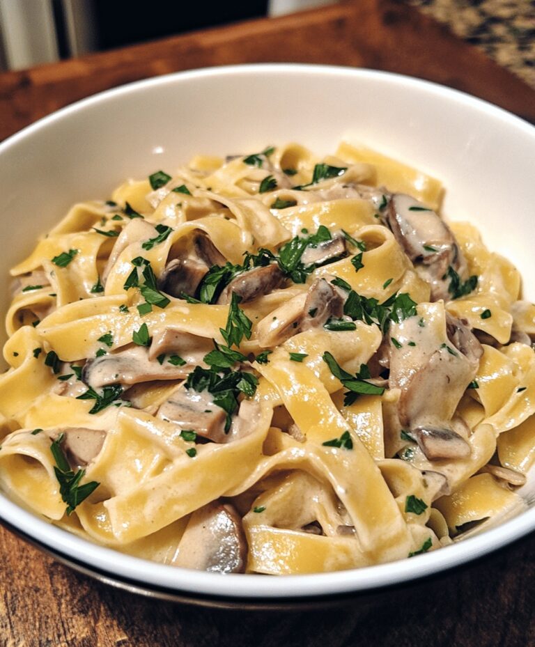 Quick Garlic Mushroom Pasta Recipe