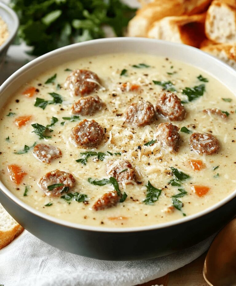 Quick Parmesan Italian Sausage Soup Recipe