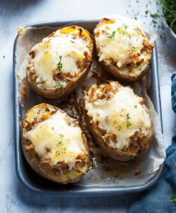 French Onion Stuffed Potatoes Recipe
