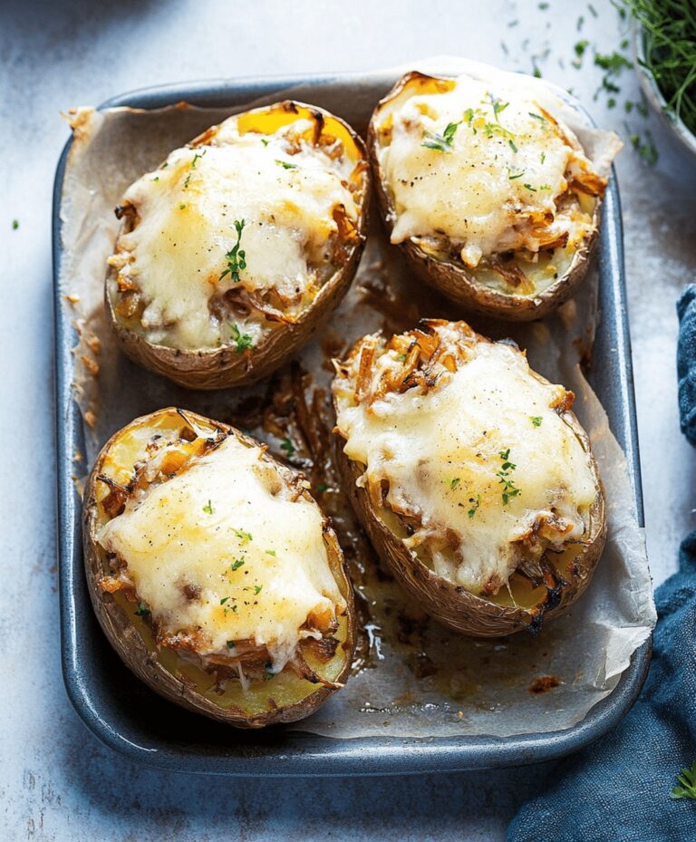 French Onion Stuffed Potatoes Recipe