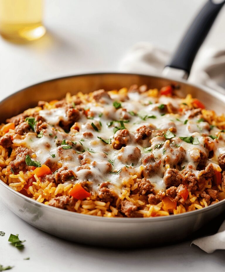 Quick and Tasty Ground Sausage And Rice Skillet Recipe