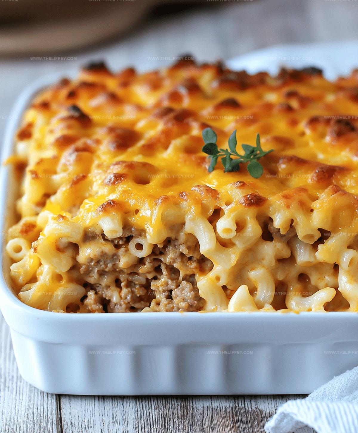 Cheesy Mac And Cheese Meatloaf Casserole Recipe