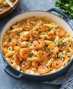 Spicy Cajun Shrimp And Chicken Pasta Recipe