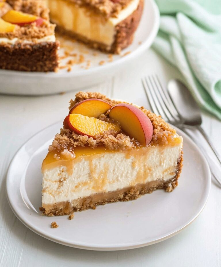 Delicious Peach Cobbler Cheesecake Recipe