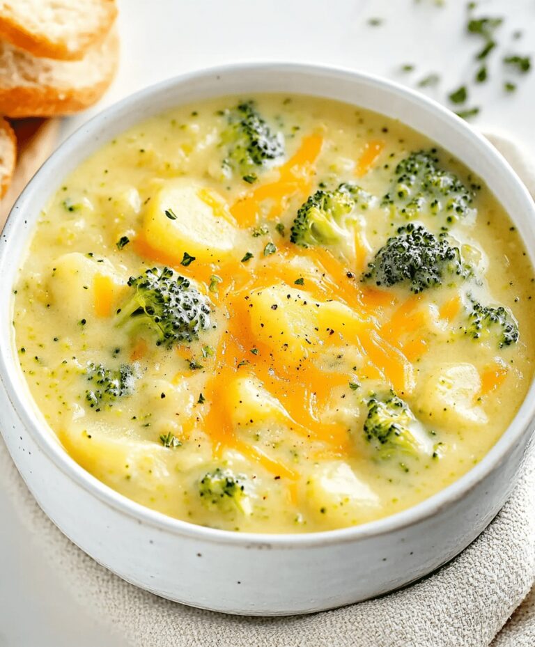 Broccoli Potato Cheese Soup Recipe