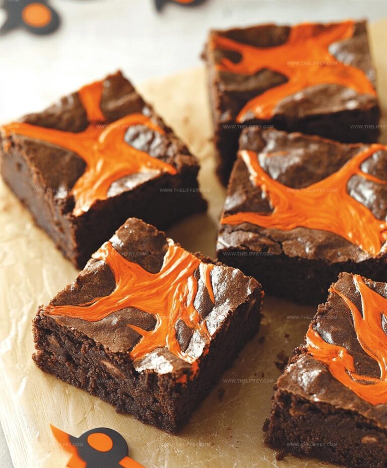 Halloween Swirl Cream Cheese Brownies Recipe