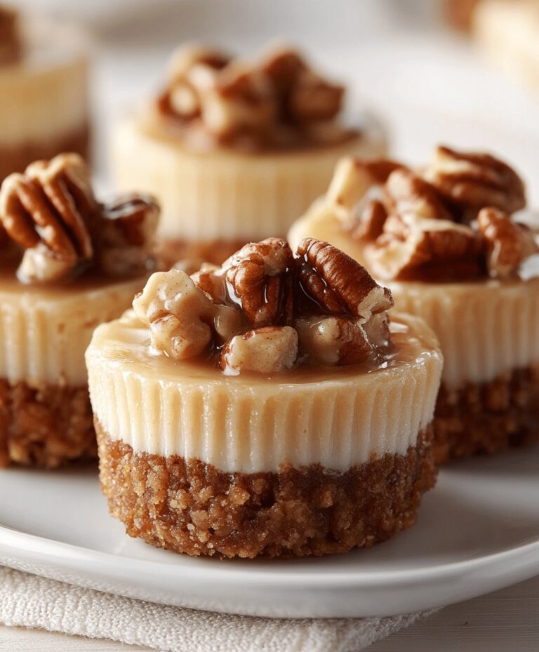 Irresistible Mini Pecan Pie Cheesecakes Recipe