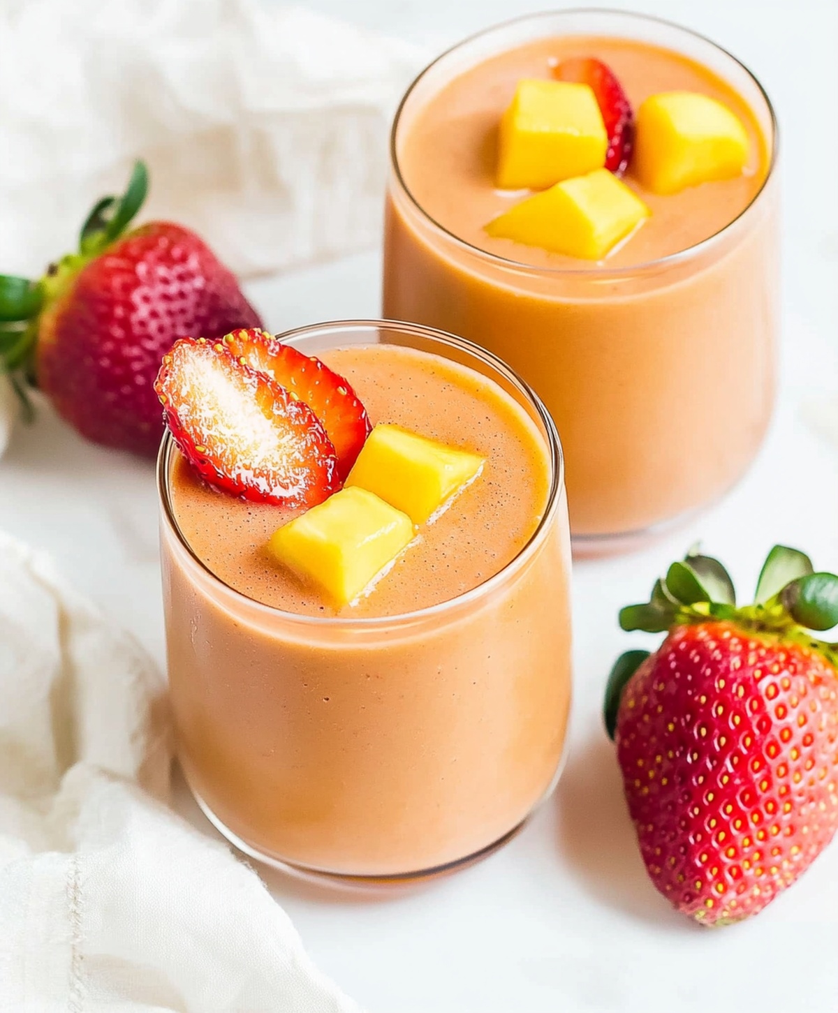 Tropical Strawberry Mango Smoothie Recipe