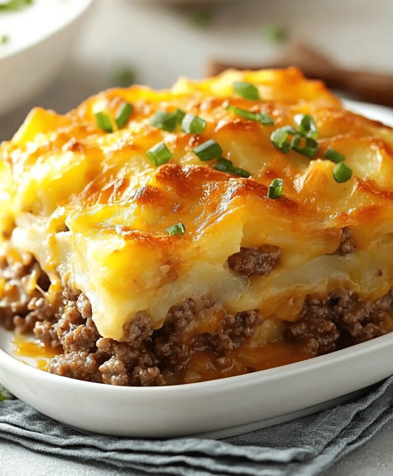 Easy 5-ingredient Hamburger & Potato Casserole Recipe