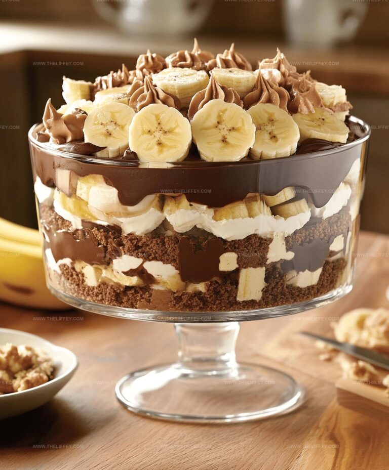 Chocolate Peanut Butter Banana Cream Trifle Recipe