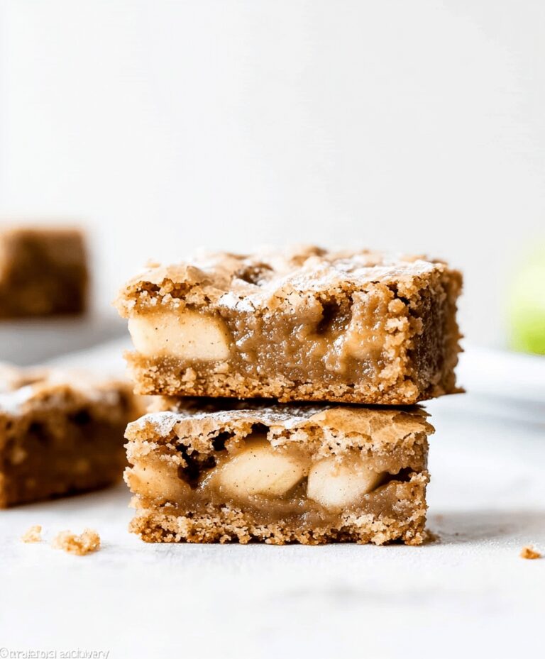 Quick Brown Butter Apple Blondies Recipe