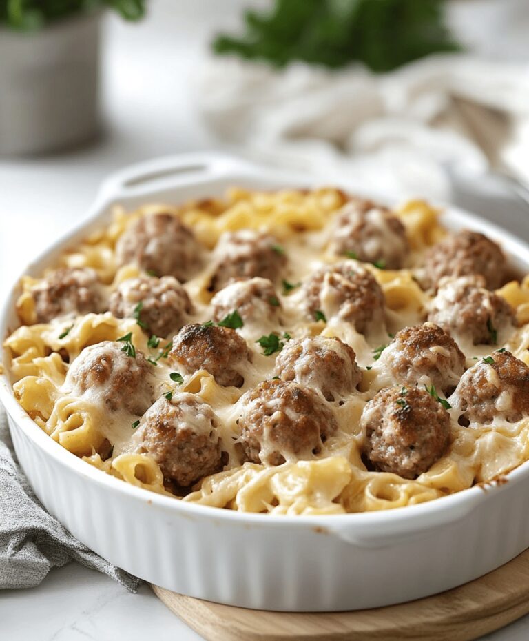 Easy Swedish Meatball Casserole Recipe
