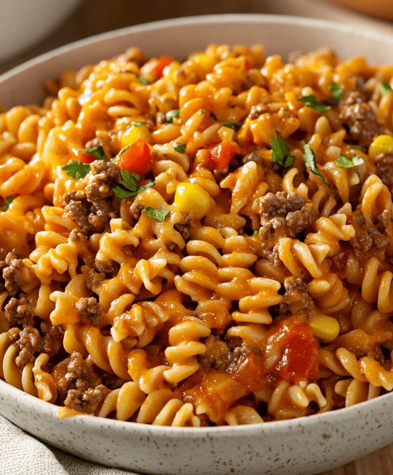 Cheesy Taco Pasta Recipe