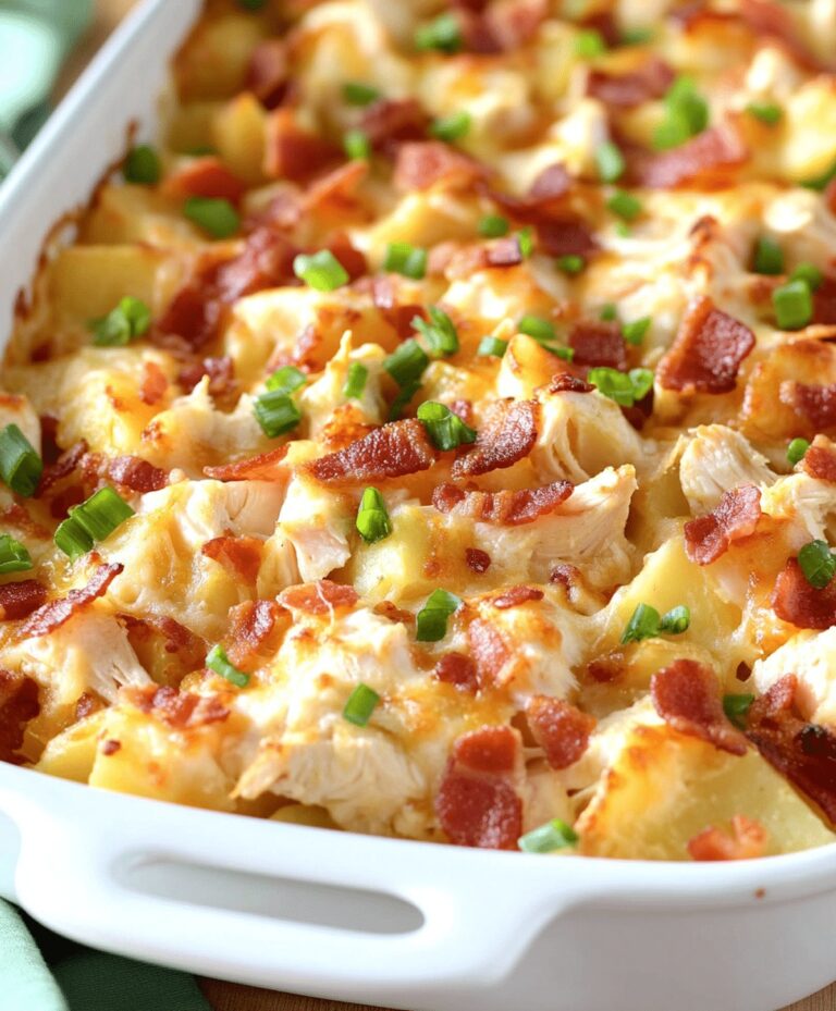 Cheesy Chicken Bacon Ranch Casserole With Potatoes Recipe
