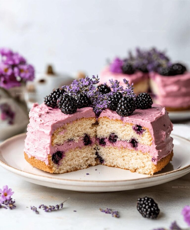 Elegant Blackberry Lavender Cake Recipe