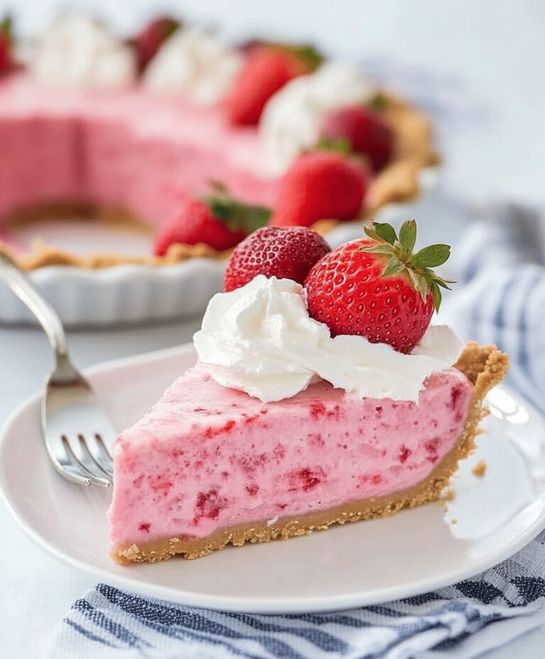Creamy Strawberry Icebox Pie Recipe