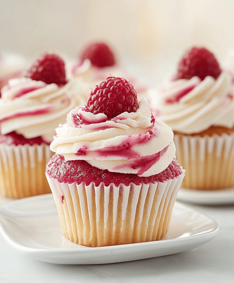 Creamy Raspberry Cheesecake Cupcakes Recipe