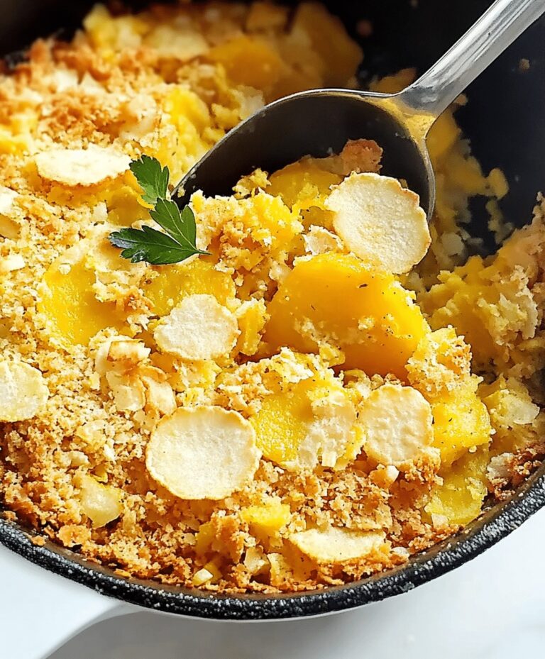 Cheesy Yellow Squash Casserole Recipe