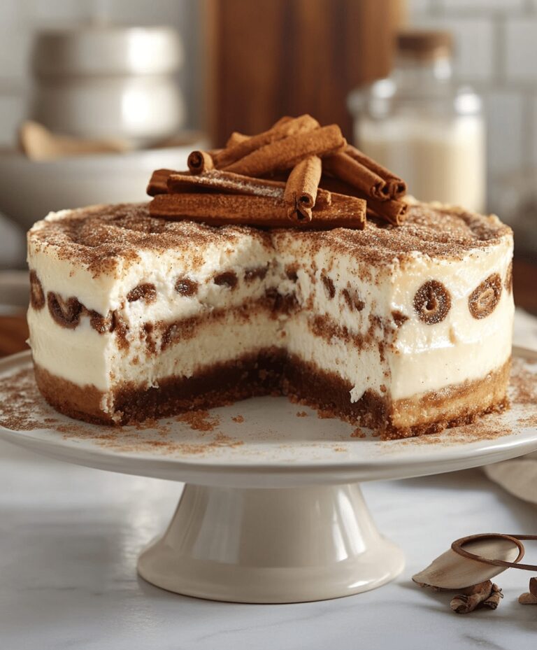 Cinnamon Roll Honeybun Cheesecake Recipe