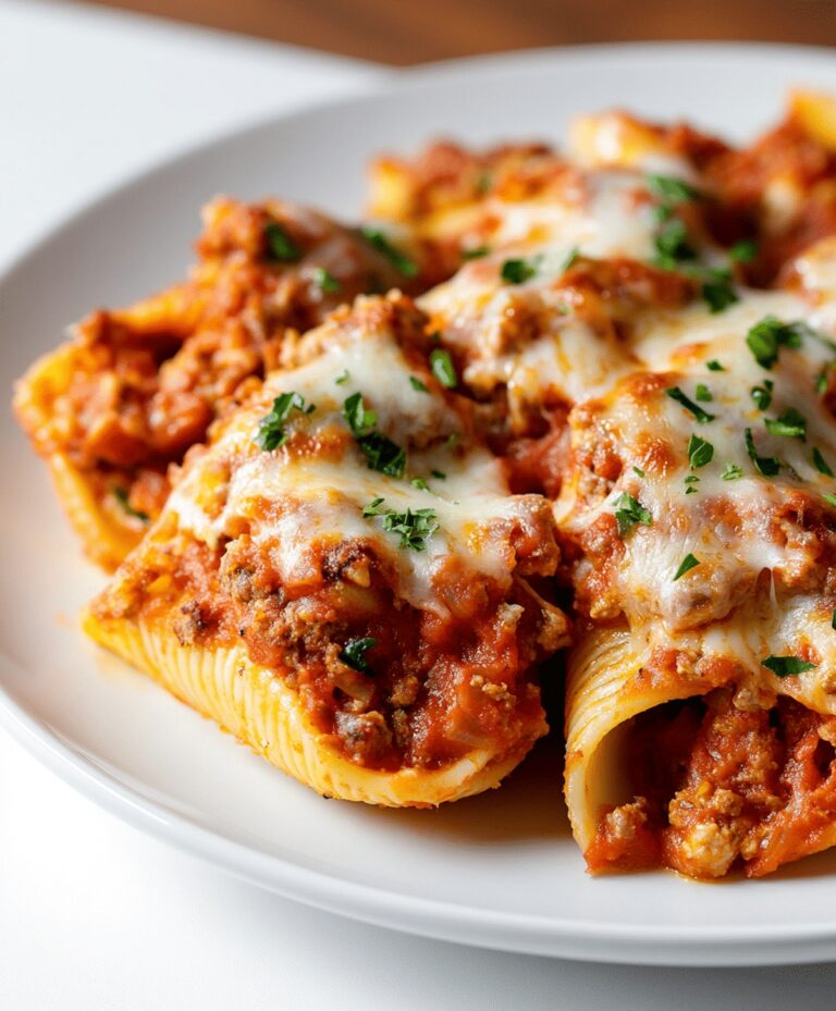 Cheesy Baked Stuffed Shells Recipe