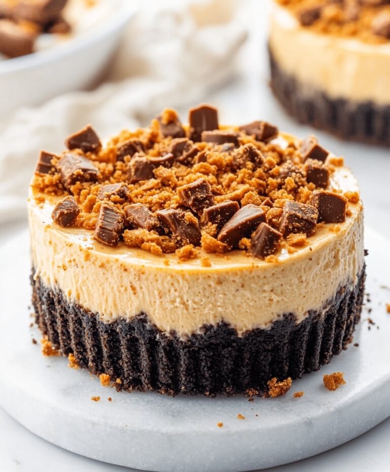 Creamy Peanut Butter Butterfinger Cheesecake Recipe