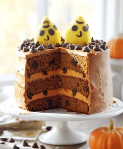 Creamy Pumpkin Chocolate Chip Layer Cake Recipe