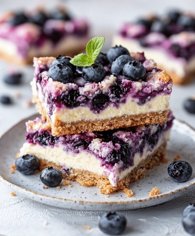 Creamy Blueberry Cream Cheese Bars Recipe