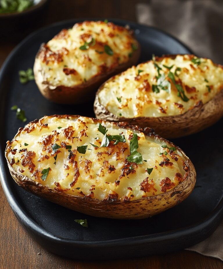 Creamy Twice Baked Potatoes Recipe